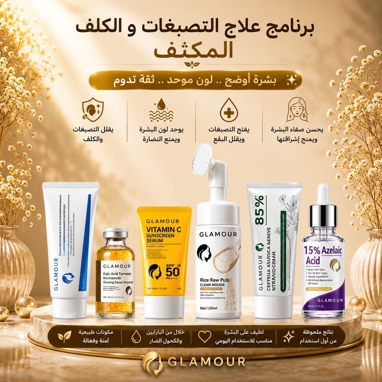 برنامج علاج التصبغات و الكلف المكثف