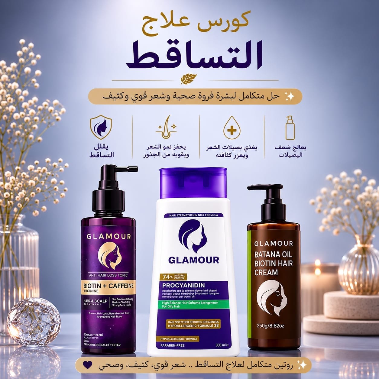 كورس وقف تساقط الشعر و الانبات - الصورة 2