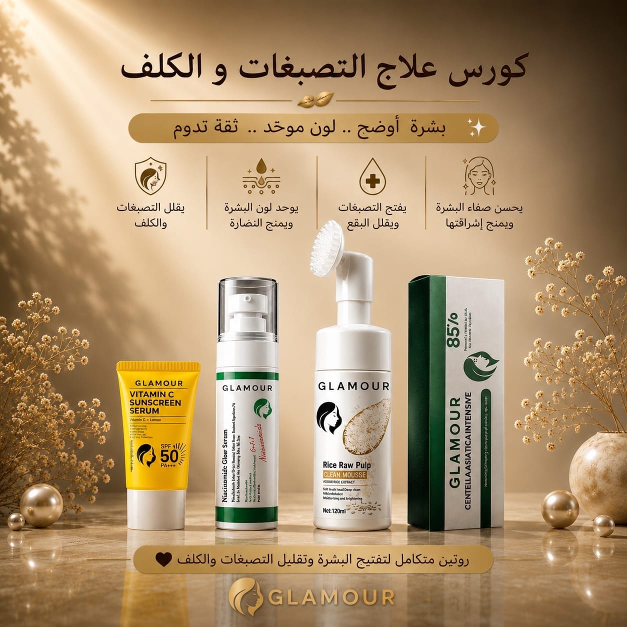 كورس علاج الكلف و التصبغات